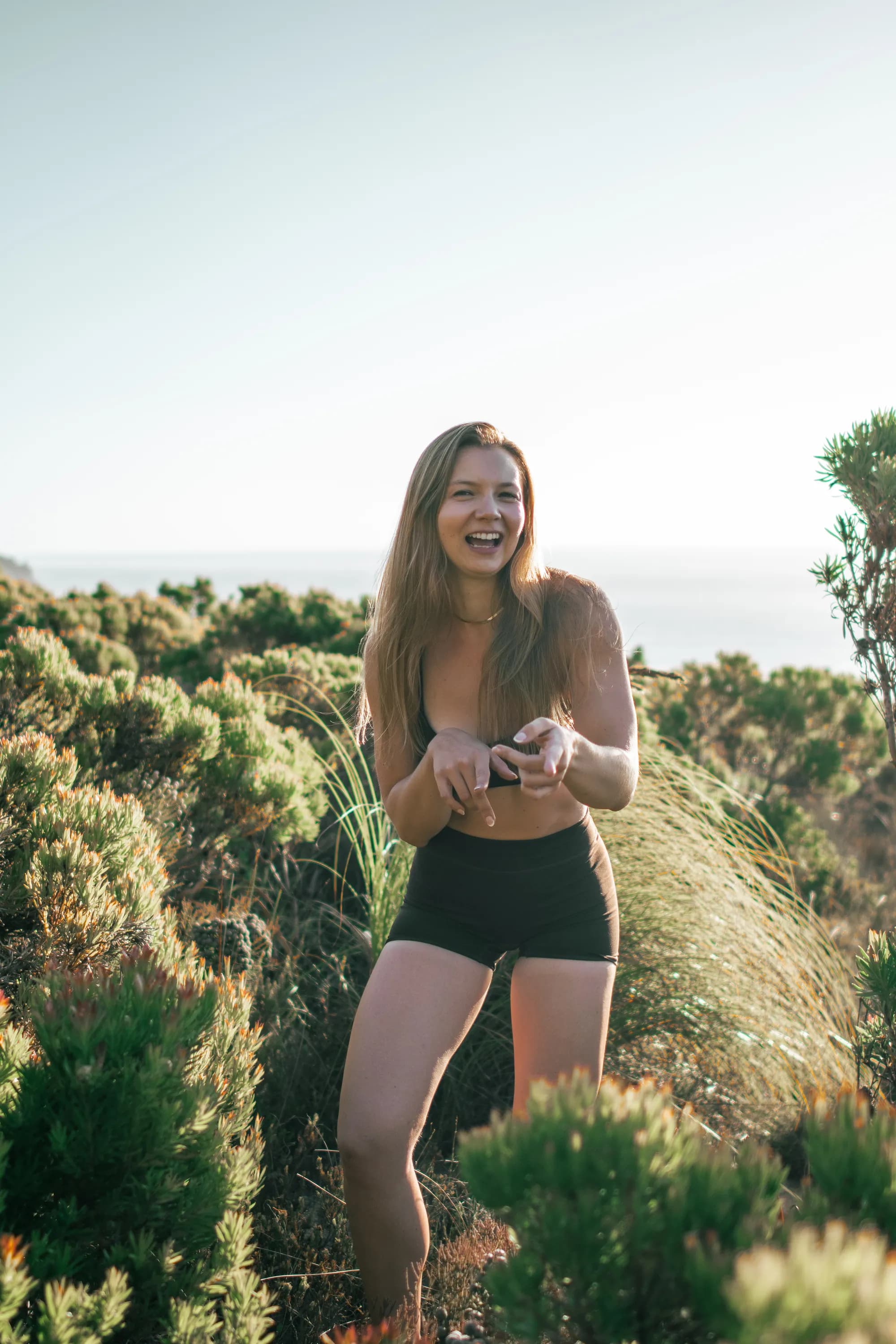 Madison laughing naturally, full of life